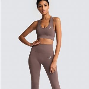 DYE Hyperflex Seamless Leggings &Bra - Fawn Brown